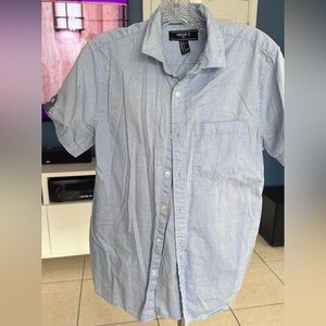 Forever 21 Men's Casual Light Blue Shirt